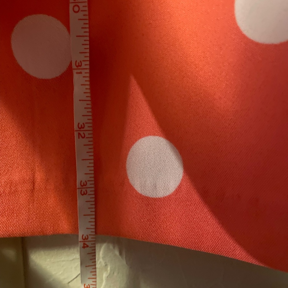 Coral color pokadot summer sheath dress GUC - Picture 5 of 5